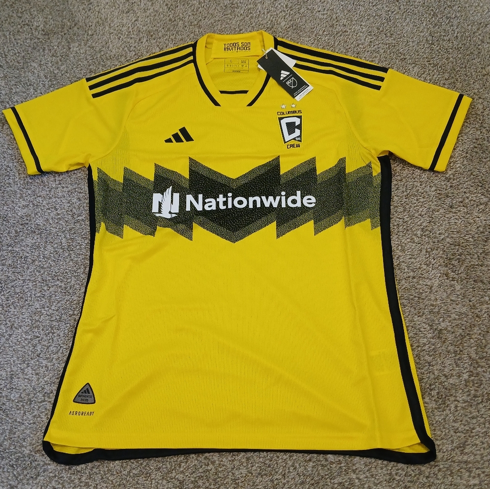 Adidas 2024/25 Columbus Crew Home MLS Authentic Soccer Jersey Men's Large (NWT)